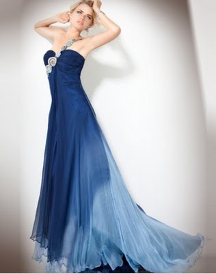 blue prom dresses 2011	